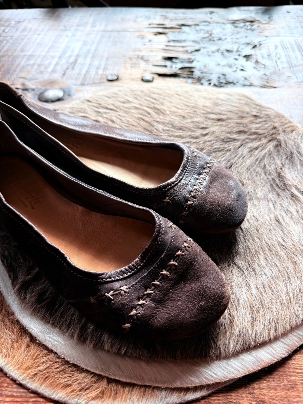 Bed Stu brown leather Women's size 9.5 ballet Flat